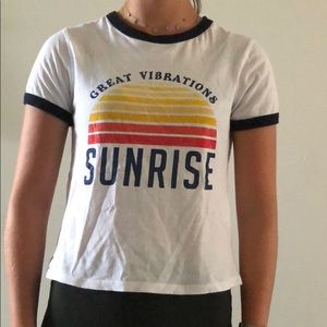 Cropped Zara tee shirt